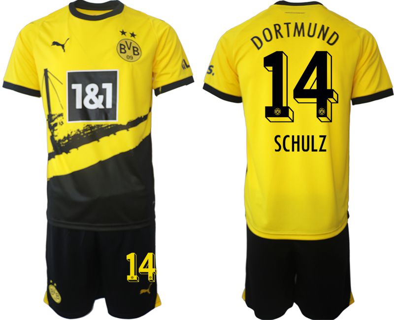 Men 2023-2024 Club Borussia Dortmund home yellow 14 Soccer Jersey